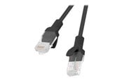 Netwerk - kabel - Lanberg patch cable - 25 cm - black RAL 9004 - Zwart - 0.25m - PCU5-10CC-0025-BK