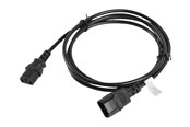 Voedingskabel (extern) - Lanberg - power extension cable - power IEC 60320 C13 to IEC 60320 C14 - 1.8 m - CA-C13E-11CC-0018-BK