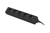 Voedingskabel (extern) - Lanberg - power strip - 2500 Watt - PS0-05E-0100-IEC-BK