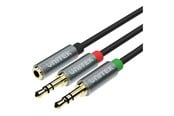 Audiokabel - Unitek Y-C957ABK - audio adaptor - 20 cm - Y-C957ABK