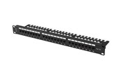 Accessoires - Lanberg patch panel - 1U - 19" - with shelf - PPU5-1124-B