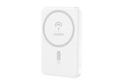 Powerbank - Dudao K14S USB-A / USB-C / MagSafe wireless powerbank 20W 5000mAh - white Powerbank - Wit - 5000 mAh - 6973687242985