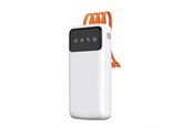 Powerbank - Dudao K6Pro Universal 10000mAh Power Bank with USB Cable USB Type C Lightning white (K6Pro-white) Powerbank - Wit - 10000 mAh - 6977196682065