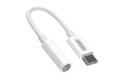 Audiokabel - Joyroom SH-C1 headphone mini jack 3.5 mm (female) / USB-C (male) adapter - white - 6941237103376