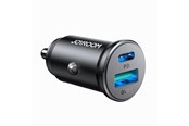 Mobiel - Adapters & Opladers - Joyroom JR-CCN05 30W USB-A USB-C mini car charger - black - 6941237112064