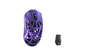 Muis - WLMouse Beast X Max (Solid Side + Omron) / Wireless 8K / Magnesium - Gaming muis - Optisch - 5 knoppen - Paars - MAX-Purple-O-SHIXIN