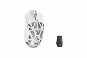 Muis - WLMouse Beast X Max (Solid Side + Omron) / Wireless 8K / Magnesium - Gaming muis - Optisch - 5 knoppen - Wit - MAX-Milky White-O-SHIXIN