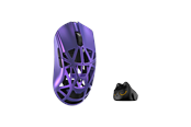 Muis - WLMouse Beast X Pro (Solid Side + Omron) / Wireless 8K / Magnesium - Gaming muis - Optisch - 5 knoppen - Paars - MPRO-PURPLE-O-SHIXIN