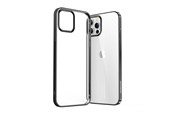 Mobiel - Covers & Cases - Joyroom New Beautiful Series ultra thin case with electroplated frame for iPhone 12 Pro Max black (JR-BP796) - 6941237119315