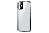 Mobiel - Covers & Cases - Joyroom New Beauty Series ultra thin case with electroplated frame for iPhone 12 Pro black (JR-BP743) - 6941237131287