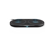 Mobiel - Adapters & Opladers - SBS Dual Wireless 10W+10W Qi Charger Pad - Black - TEWIRE20WDOUB