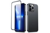 Mobiel - Covers & Cases - Joyroom 360 Full Case front and back cover for iPhone 13 Pro Max + tempered glass screen protector black (JR-BP928 black) - 6941237161628