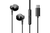 Headphones/Headsets - Joyroom TYPE-C Series JR-EC07 USB-C in-ear headphones metal - black - 6941237162762