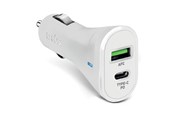 Mobiel - Adapters & Opladers - SBS 20W Car Charger - White - TECRPD20W