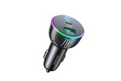 Mobiel - Adapters & Opladers - Joyroom car charger 70W with 3 ports: USB 2 x USB C black (JR-CL26) - 6956116762261