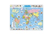 Puzzels - Selecta Play - Larsen Map World 107st. (NL) - LA-K1-NL