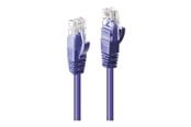Netwerk - kabel - Lindy patch cable - 50 cm - purple - Paars - 0.5m - 48121
