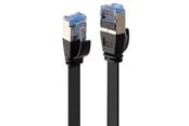 Netwerk - kabel - Lindy Cat 6A U/FTP Flat Network Cable - 10m - Zwart - 10m - 47485