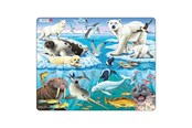 Puzzels - Selecta Play - Larsen Jigsaw Puzzle Animals - Arctic Animals 75 pcs. - LA-FH11