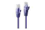 Netwerk - kabel - Lindy Cat.6 U/UTP Ethernet Cable - 3m - Paars - 3m - 48124