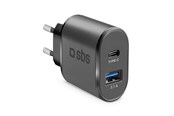 Mobiel - Adapters & Opladers - SBS 10W Charger - 2.1A - Black - TETRAVUSBTC2AFAST