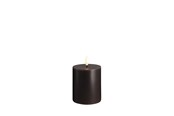Decoratie - Moods & More LED pillar candle - Charcoal - 74x100 mm - M30-CC074100