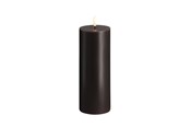 Decoratie - Moods & More LED pillar candle - Charcoal - 74x200 mm - M30-CC074200