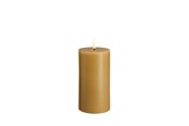 Decoratie - Moods & More LED pillar candle - Honey mustard - 74x150 mm - M30-HM074150