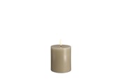 Decoratie - Moods & More LED pillar candle - Kit grey - 74x100 mm - M30-KG074100