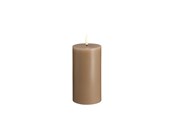 Decoratie - Moods & More LED pillar candle - Sand - 74x150 mm - M30-SD074150