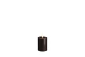 Decoratie - Moods & More LED pillar candle - Melted Charcoal - 49x75 mm - M31-CC049075