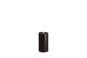 Decoratie - Moods & More LED pillar candle - Melted Charcoal - 49x100 mm - M31-CC049100