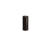 Decoratie - Moods & More LED pillar candle - Melted Charcoal - 49x125 mm - M31-CC049125