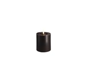 Decoratie - Moods & More LED pillar candle - Melted Charcoal 74x100 mm - M31-CC074100