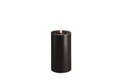 Decoratie - Moods & More LED pillar candle - Melted Charcoal 74x150 mm - M31-CC074150
