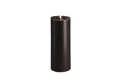 Decoratie - Moods & More LED pillar candle - Melted Charcoal 74x200 mm - M31-CC074200