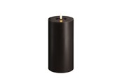 Decoratie - Moods & More LED pillar candle - Melted Charcoal - 99x200 mm - M31-CC099200