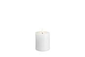 Decoratie - Moods & More LED pillar candle - Melted Classic white - 74x100 mm - M31-CW074100