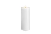 Decoratie - Moods & More LED pillar candle - Melted Classic white - 74x200 mm - M31-CW074200