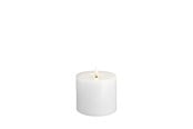 Decoratie - Moods & More LED pillar candle - Melted Classic white - 99x100 mm - M31-CW099100
