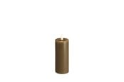 Decoratie - Moods & More LED pillar candle - Melted Dark sand - 49x125 mm - M31-DS049125