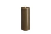 Decoratie - Moods & More LED pillar candle - Melted Dark sand - 74x200 mm - M31-DS074200