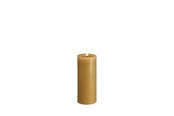 Decoratie - Moods & More LED pillar candle - Melted Honey mustard - 49x125 mm - M31-HM049125