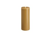 Decoratie - Moods & More LED pillar candle - Melted Honey mustard - 74x200 mm - M31-HM074200