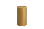 Decoratie - Moods & More LED pillar candle - Melted Honey mustard - 99x200 mm - M31-HM099200