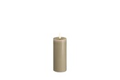 Decoratie - Moods & More LED pillar candle - Melted Kit grey - 49x125 m - M31-KG049125