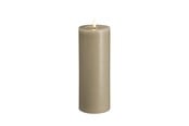 Decoratie - Moods & More LED pillar candle - Melted Kit grey - 74x200 mm - M31-KG074200