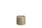 Decoratie - Moods & More LED pillar candle - Melted Kit grey - 99x100 mm - M31-KG099100