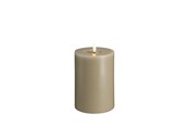 Decoratie - Moods & More LED pillar candle - Melted Kit grey - 99x150 mm - M31-KG099150