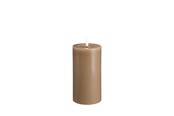 Decoratie - Moods & More LED pillar candle - Melted Sand - 74x150 mm - M31-SD074150